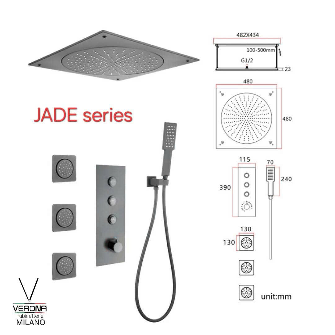 Sen âm tường 2 chế độ bát sen thả trần VERONA JADE series 3